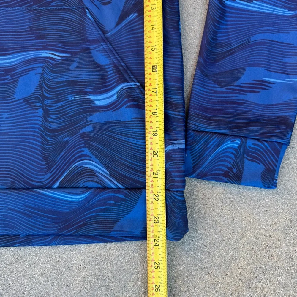 Adidas Boys Blue Wave Graphic Fleece Hoodie Sweatshirt Size Large 14/16